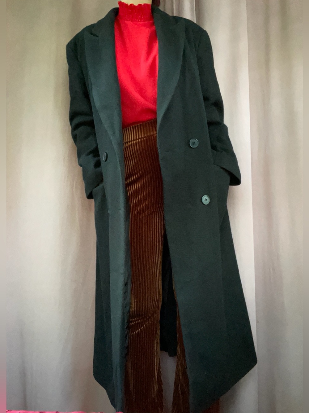 ASOS Design Black Trench Coat, US 6